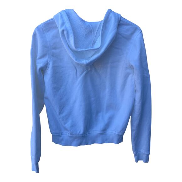 Nike 90s White Full Zip Hooded Sweatshirt Medium - Picture 2 of 4